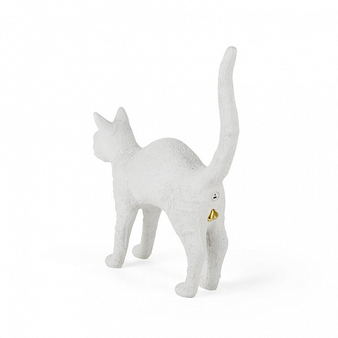 Настольная лампа Seletti Jobby The Cat White Cat Lamp 15040