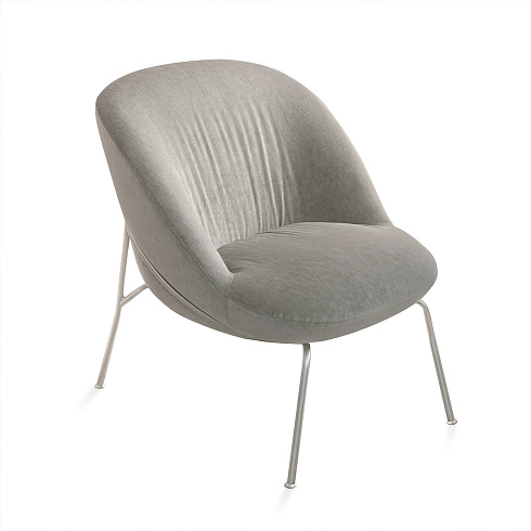 Кресло Pianca Ella Ella D9EL080+Velvet col.11+Matt Cromo