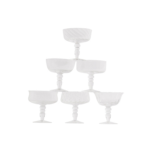 Набор бокалов Bitossi Home Transparent H11 cm 6шт diseguale MCV02021