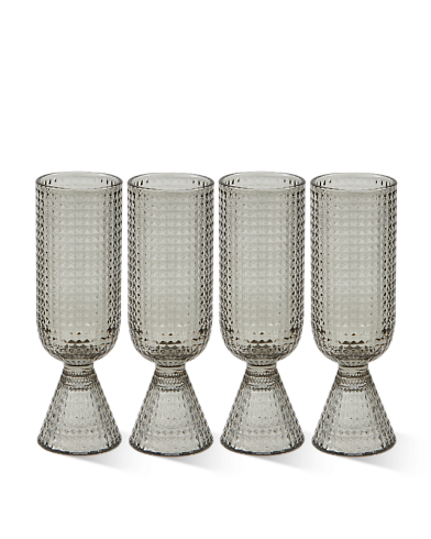 Бокал Pols Potten Rooftop Light grey set of 4 Rooftop 140-230-223