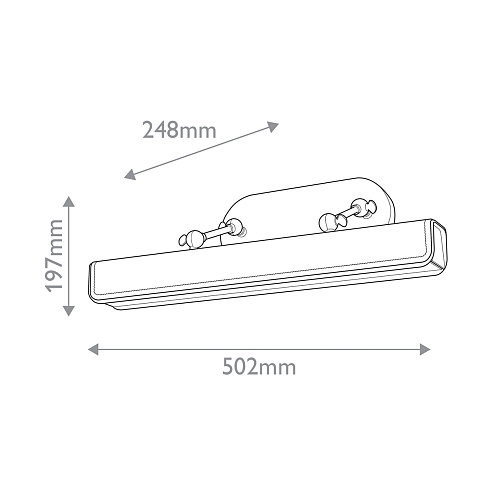 Подсветка для картин Alora QN-VALISE-PL-M-VBS-CL 