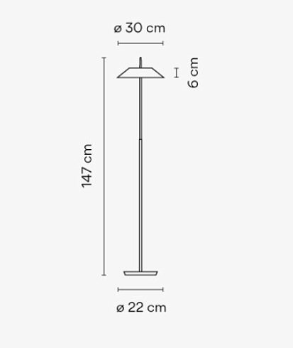 Торшер Vibia Mayfair 5510 Оrange Mayfair 551008/16