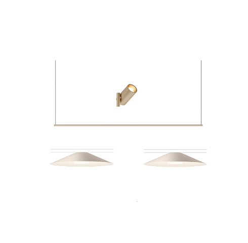 Система Vibia Circus Beige 200cm 3000K Static White+DALI-2 Circus A37024/0M_10+A39524/0G_10