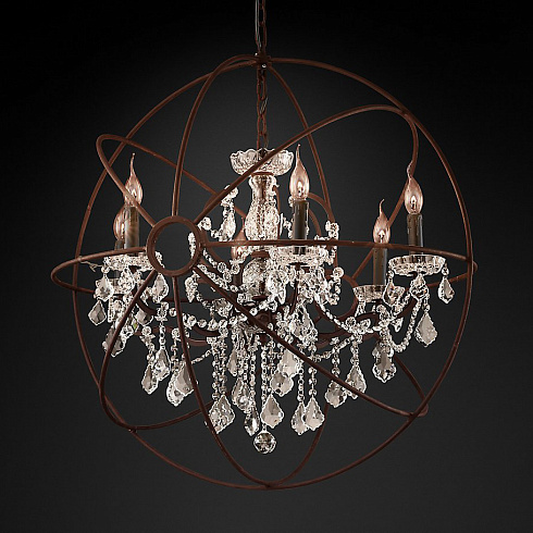 Люстра Delight Collection 5014-D6 rusty Foucault'S Orb