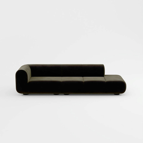 Диван Tom Dixon Plump Left Arm & Right Facing Chaise Longue Modular - Configuration 7 - Forest (Royal 162) Plump Plump-Sofa-Comb4-RLFR0162