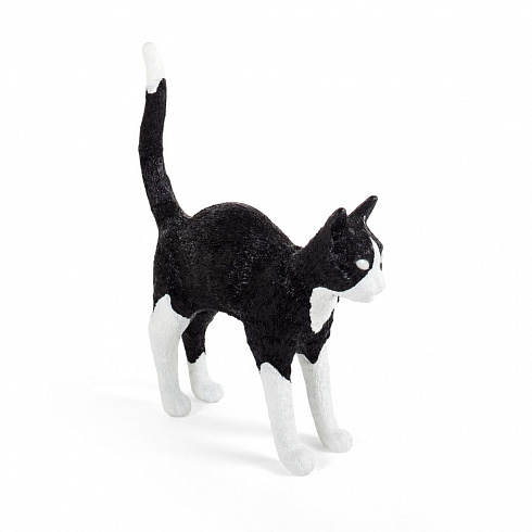 Настольная лампа Seletti Jobby The Cat Black and White Cat Lamp 15042