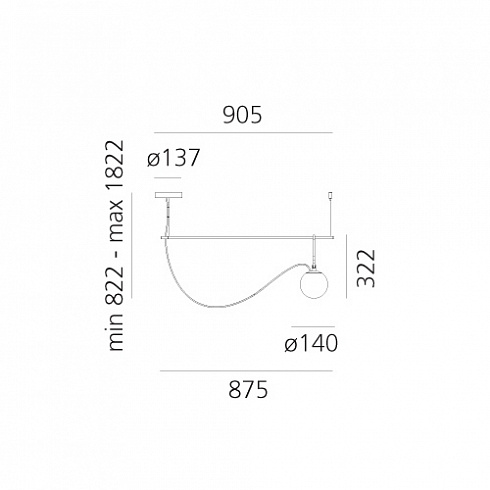 Подвесной светильник Artemide nh S2 14 nh 1274010A