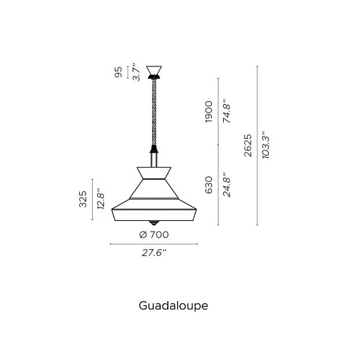 Подвесной светильник Contardi CALYPSO XL GUADALOUPE CALYPSO ACAM.002735