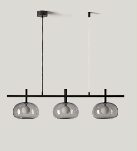 Подвесной светильник Aromas del Campo Cloud Matt Black/Grey Cloud C1345/3+matt black/grey