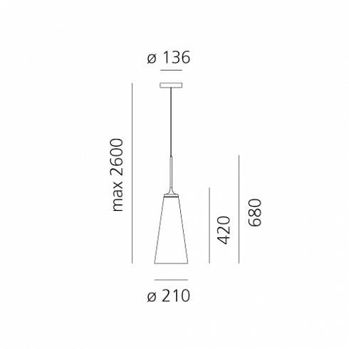 Подвесной светильник Artemide Look at Me 21 Look at Me 1450010A