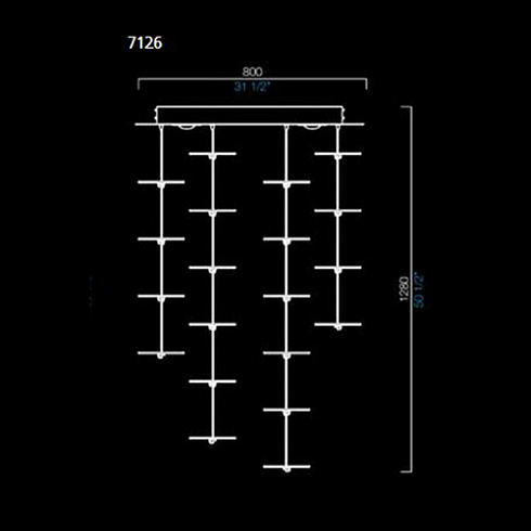 Подвесной светильник Barovier & Toso 7126/OO EXAGON