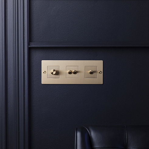 Рамка Buster and Punch 3G Vertical with infils brass Plates and Modules CPL-052397