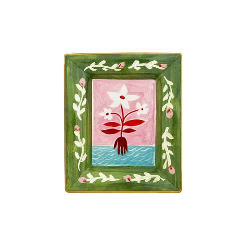 Поднос Bitossi Home Fiori bianchi Con Amore FTB02002