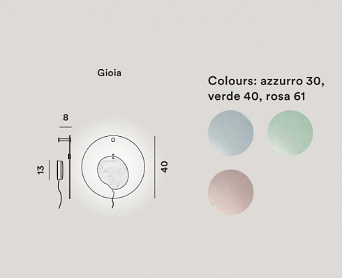 Настенный светильник Foscarini Gioia Pink Gioia FN306005_61