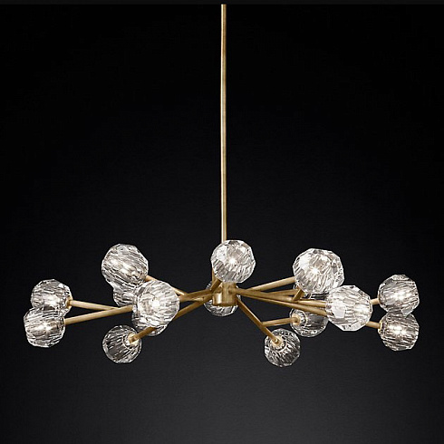 Люстра Restoration Hardware Boule De Cristal Round 48" Lacquered Burnished Brass Boule De Cristal 68090412 LBB