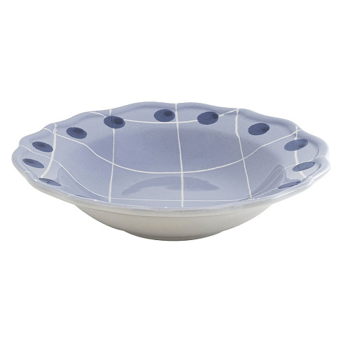 Глубокая тарелка Bitossi Home Lavanda d23 cm Quadri QRI00006