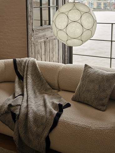 Подушка Tom Dixon Thread 50x50 cm Orange&White Wool Blend   Thread THCU50OR