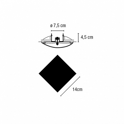 Настенный/Потолочный светильник Vibia Quadra mini Pink Quadra 8405.06