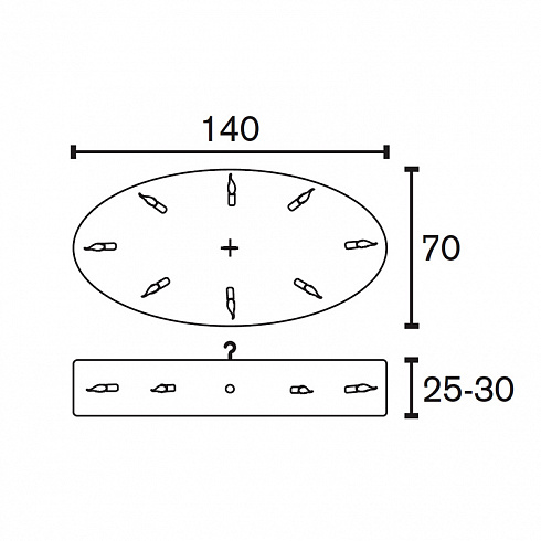 Люстра Brand Van Egmond Hollywood Oval 140 Hollywood HOC70N