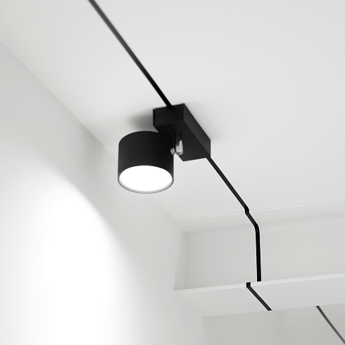 Спот Davide Groppi Endless Spot Casambi Matt Black with DG111 LED module 16,7W 15° 3000K  Endless 1A1080400.00.41+1A4700000.30.20 