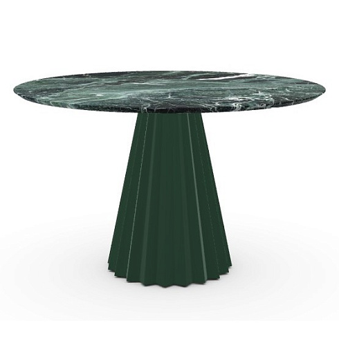 Обеденный стол Midj Plisse 120 Green Plisse T2220120_EL_MVE