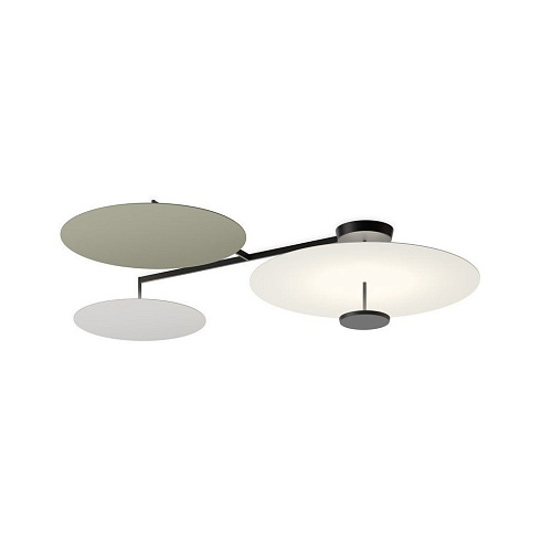 Потолочный светильник Vibia Flat 5905 White/Green/Grey Flat 590571/1A