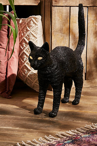 Настольная лампа Seletti Jobby The Cat Black Cat Lamp 15041