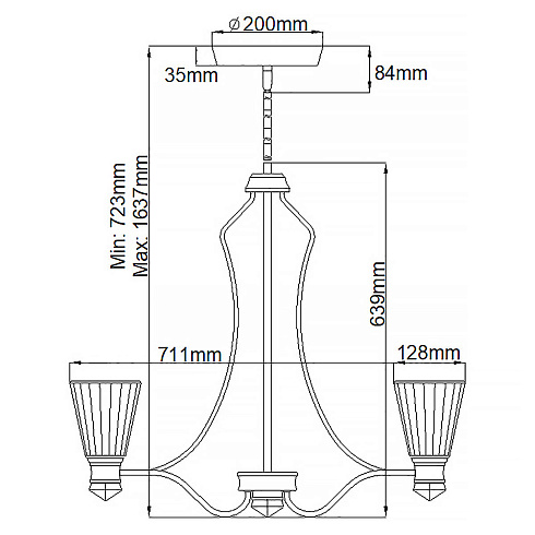 Люстры Kichler QN-KAYVA13-PN 