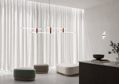 Подвесной светильник Axo Light Paralela Horizontal 2 Earth Red Paralela