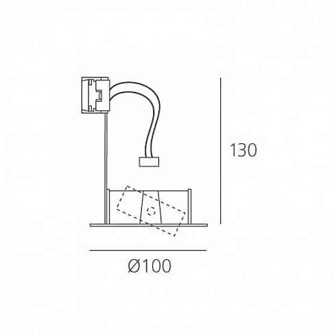 Встраиваемый светильник Artemide M042500 Toplite