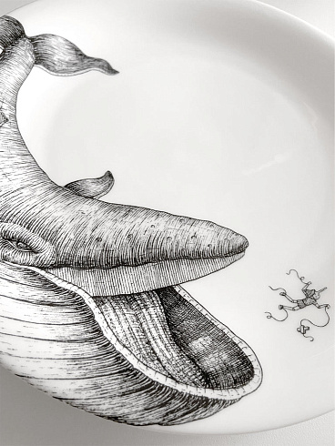 Тарелка Aquatic Creatures Pinocchio set of 2 Whales Pinocchio plates set