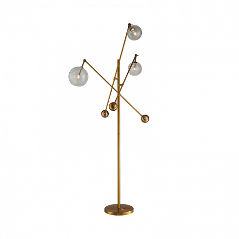 Торшер Delight Collection Globe Mobile 3 Globe Mobile KG0965F-3 brass