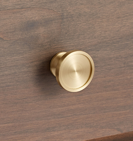 Ручка-кнопка Rejuvenation Perles d.2.5 Brushed Satin Brass Perles 7903022 (C8418)