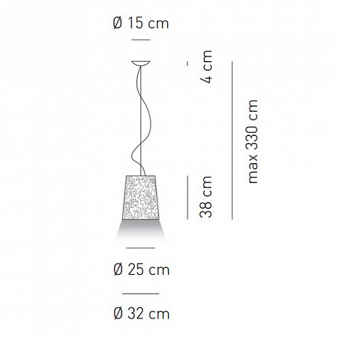Подвесной светильник Axo Light SP DAM 032 Pearl grey Damasco SPDAM032E27GRXX