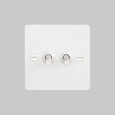 Выключатель Buster and Punch 2G Toggle White Switches UK UK-TO-CO-2G-WH-A