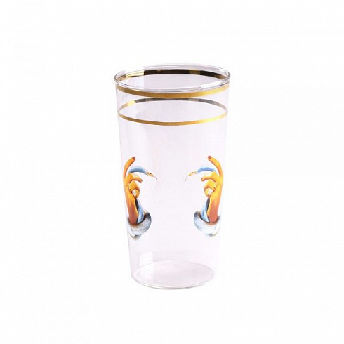 Стакан Seletti Hands with snakes Toiletpaper Glass 15960