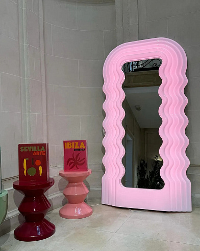 Приставной столик Pols Potten Zig Zag light pink Zig Zag 510-070-074