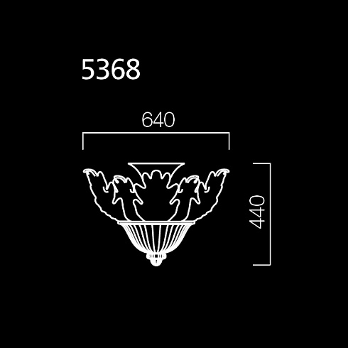 Потолочный светильник Barovier & Toso 5368/OR Palace