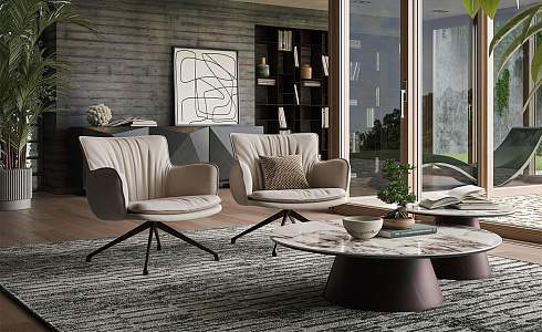 Кресло Cattelan Italia Rhonda Lounge A Barrique Rhonda Rhonda Lounge A GLV18 / GFM69 