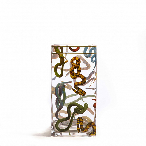 Ваза Seletti Snakes Big Toiletpaper Glass Vase 14151