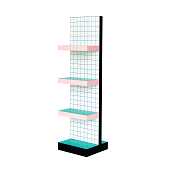 Supershelf Blue Grid