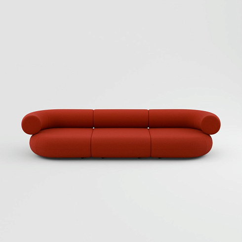 Диван Tom Dixon FAT 3 - Configuration 2 - Orange red (Kvadrat Hero 2 0552) FAT Fat-Sofa-Comb2-HE0552
