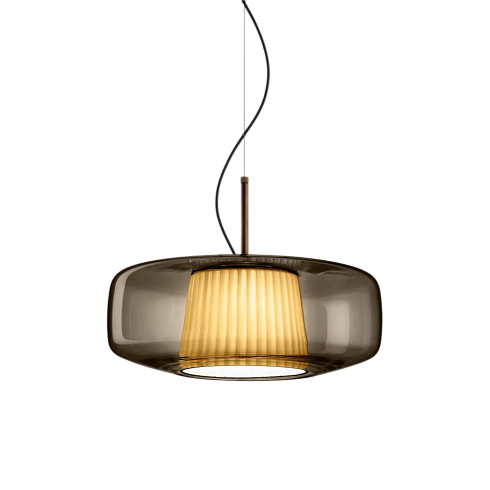 Подвесной светильник Vistosi Plisse SP G Fume Plisse PLISSE' SP G FU/PS BR2