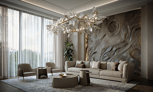 Подвесной светильник Patrizia Volpato Agata 24K Polished Gold Agata 1325/150+24K Polished Gold