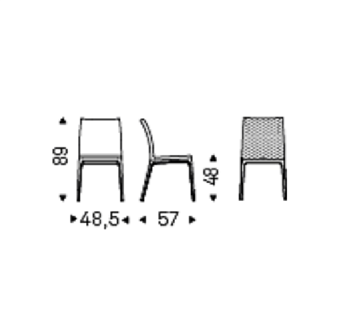 Стул Cattelan Italia Arcadia Couture Natural/Bianco Arcadia Arcadia Couture F1/971