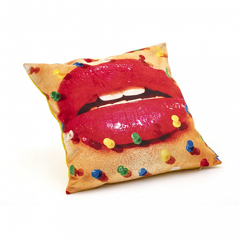 Подушка Seletti Toiletpaper Mouth With Pins Toiletpaper Cushion 02330