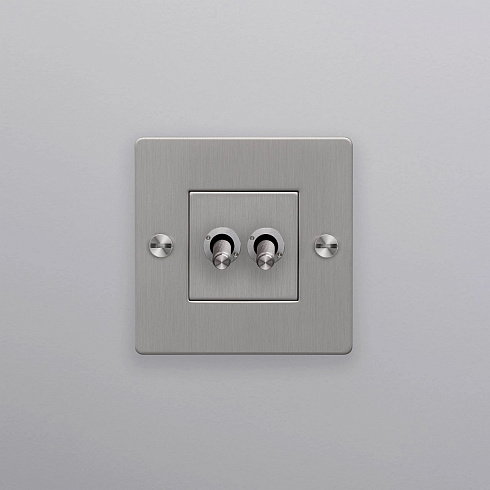 Выключатель Buster and Punch 1G Double steel Switches CTG-073784