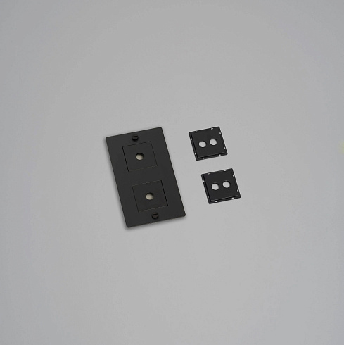 Рамка Buster and Punch 2G Vertical with Infills black Plates and Modules CPL-022391