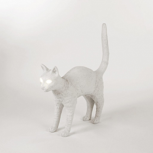 Настольная лампа Seletti Jobby The Cat White Cat Lamp 15040