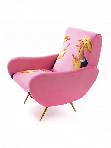 Кресло Seletti Lipsticks Pink Toiletpaper Furniture 16079